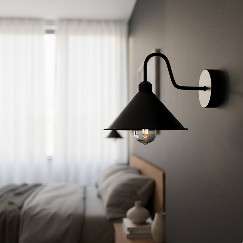 Armed Sconce, Black