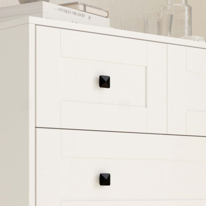 Commode à 5 tiroirs avec porte de ferme