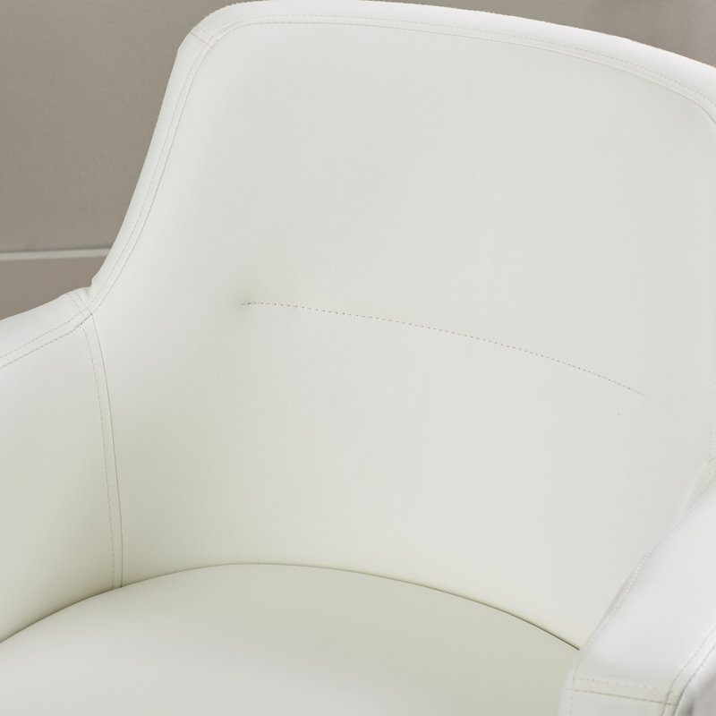 Chaise avec accoudoirs à garniture piquée, Gris, Argent