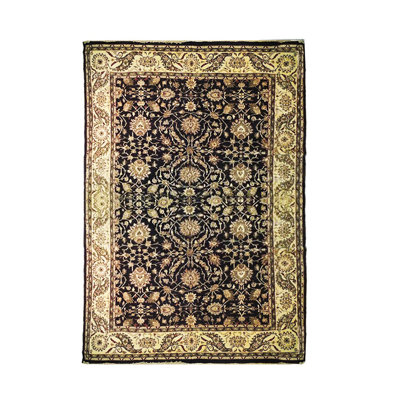 Tapis rectangulaire en laine 12 pi x 18 pi Agra
