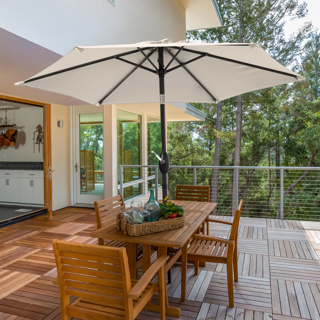 Doreon 90'' Tilt Market Umbrella Arlmont & Co. Fabric