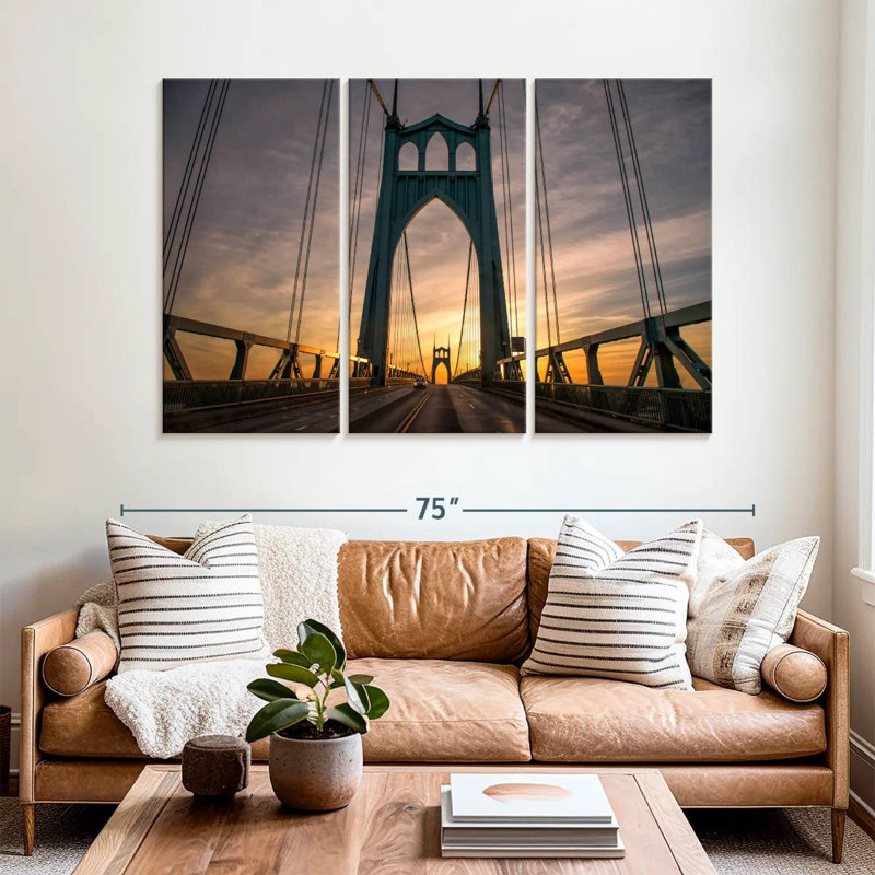 Lilie St. Johns Bridge Portland, H 42 po x l 65 po