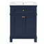 Meuble-lavabo autoportant 24 po avec lavabo et rangement à fermeture en douceur-133488840
