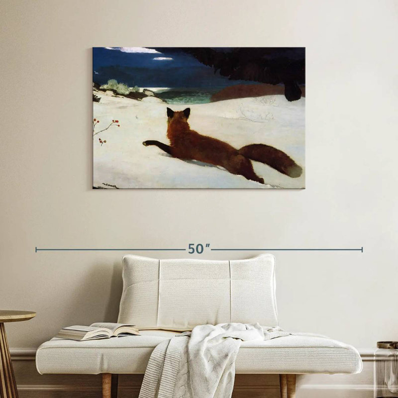 La chasse au renard, H 26 po x l 39 po