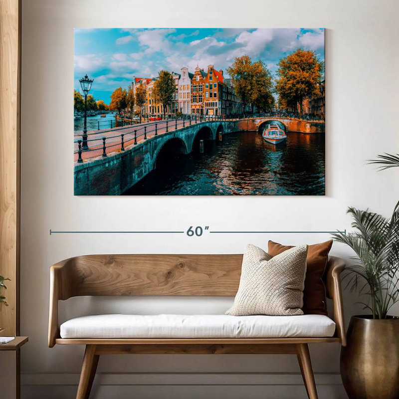 Canal Sirci Amsterdam, H 34 po x l 51 po