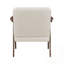 Chaise d'appoint rembourrée en tissu Modern Home Furniture avec structure en bois d'hévéa massif et assise confortable-235642670-235642667