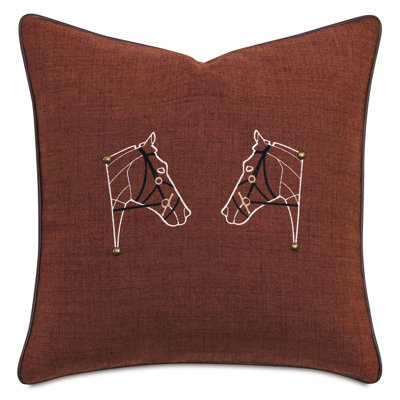 Equestrian Animal Print Throw Pillow