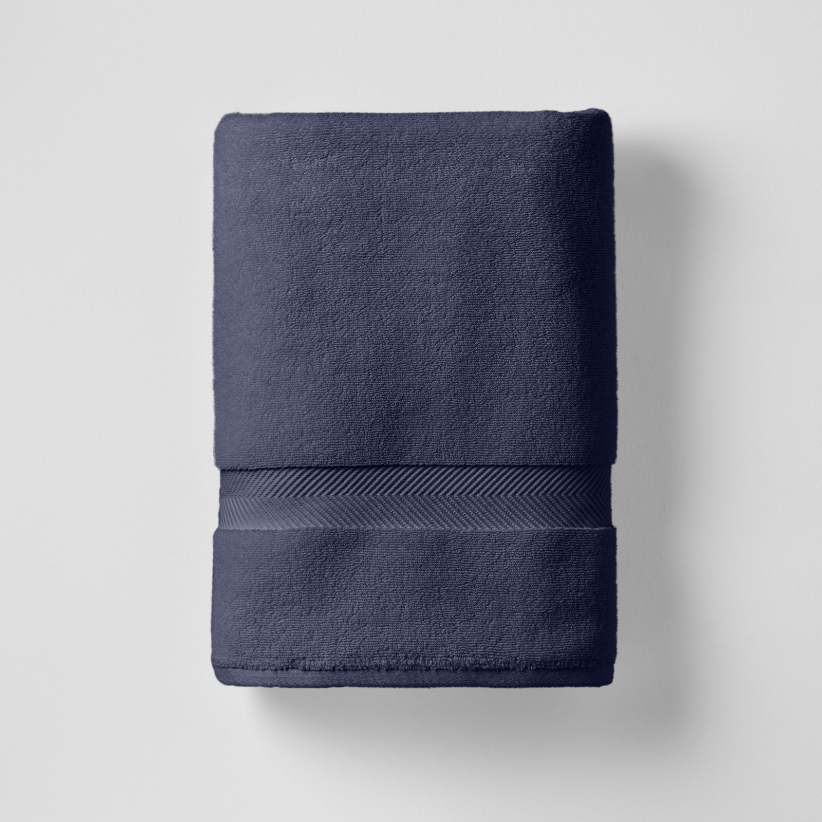 Rane Plush Cotton Bath Sheet, Midnight Navy