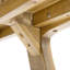Ensemble de table de salle à manger d'extérieur moderne en bois d'acacia avec finition en teck et résistant aux intempéries pour 4 à 6 personnes (table seulement)