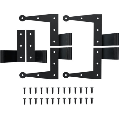 SteelTek L-Hinge with 2 1/4" Offset Shutter Kit, for Heights 12"-36" (Includes 2 Pairs of L-Hinges, 1 Pair of Flat Hinges)