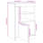 vidaXL Side Cabinet with LED Lights End Table for Living Room Engineered Wood-81591512
