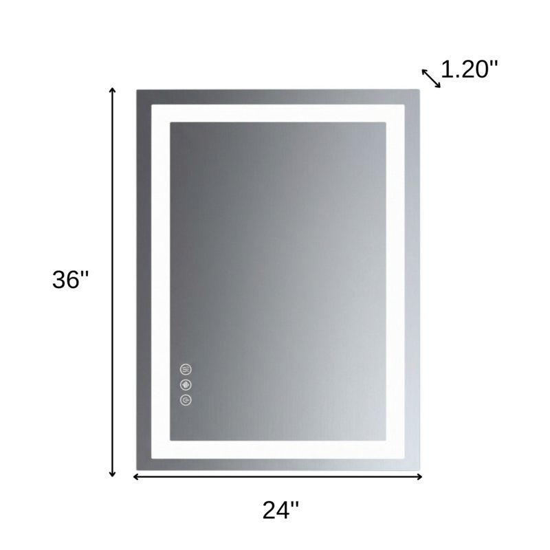 Miroir de meuble-lavabo lumineux 36 "sans cadre
