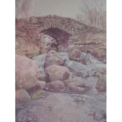 Tissu Aïda imprimé Stone Bridge par Alisena KF-1115A