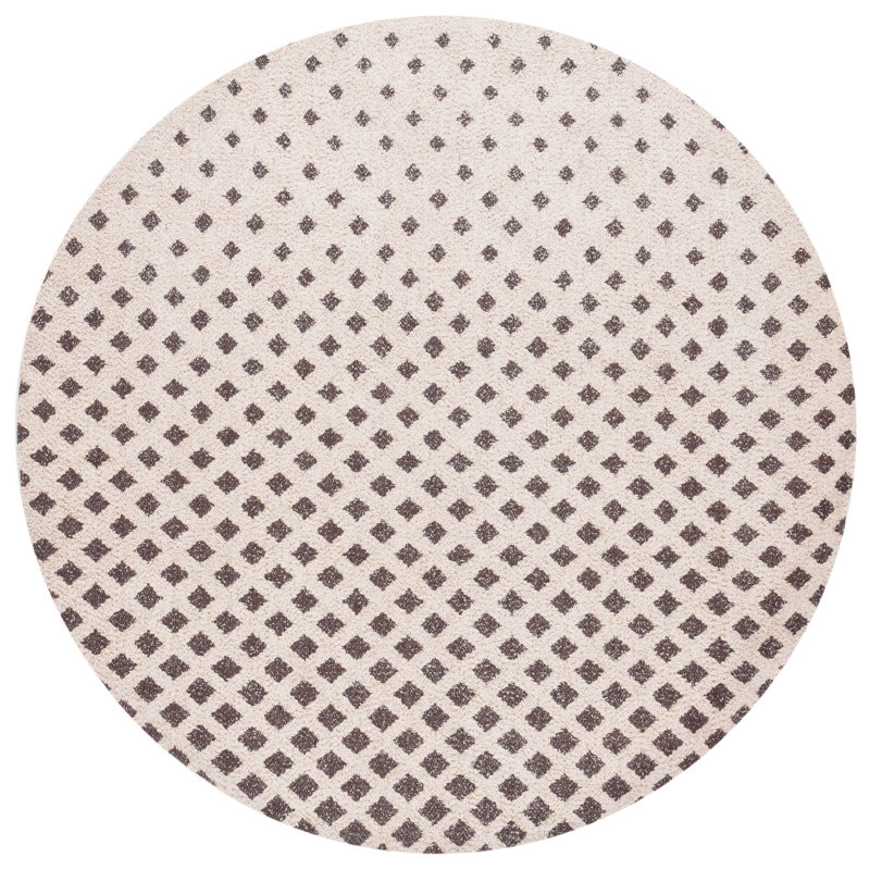 Tapis géométrique tissé à la main Classic Classic, Rond 6 pi