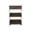 Chariot de cuisine moderne H 35 po, quatre roulettes, trois tablettes