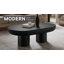 Caspian Round Concrete Coffee Table In White-94387522