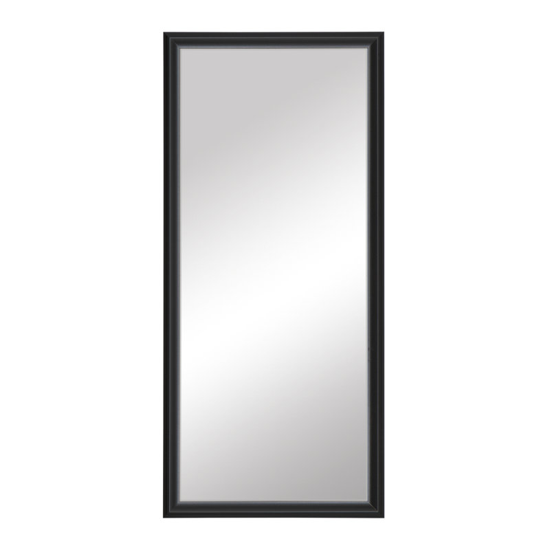 Wayne Collection, Full Length Mirror, in a, Ideal Dressing Room Mirror, True Reflections Glass, Wood Frame,  Lean Against Wall or Wall-Mounted, 