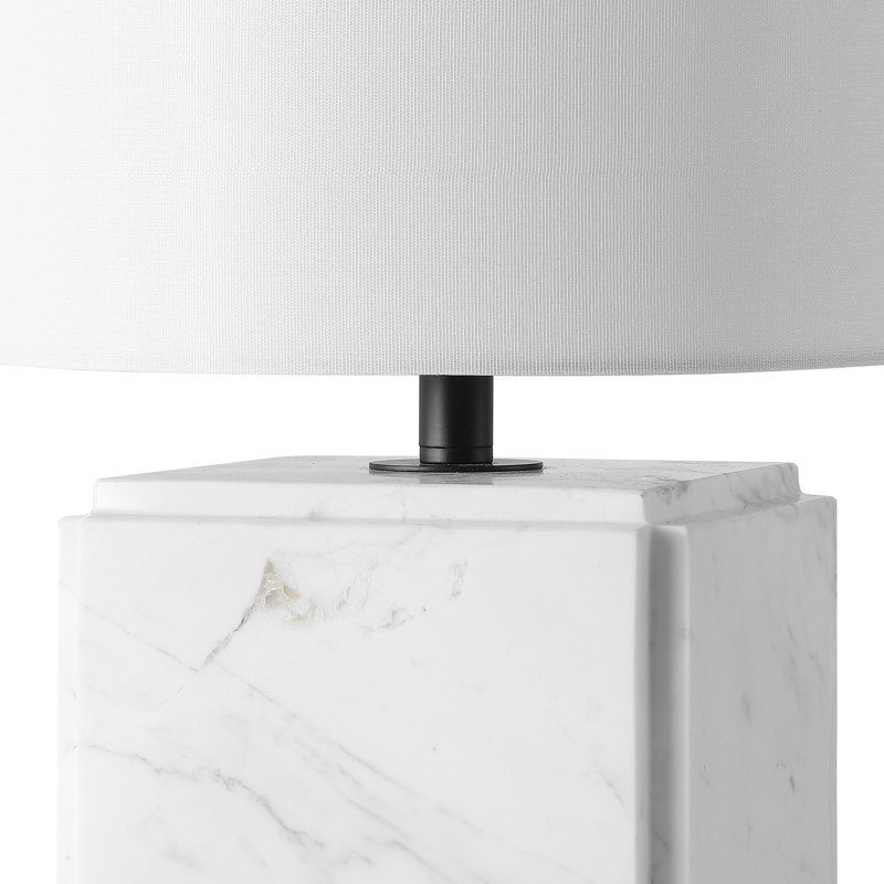 Torsten Marble Table Lamp, White