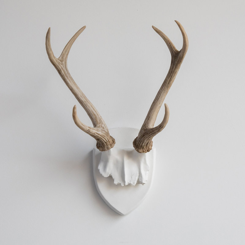 Handmade Coastal Animals Resin Wall Decor, White/Natural