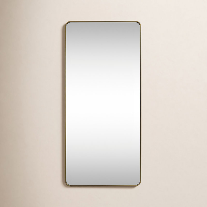 Miroir de plancher Sabine, Laiton, 72 po x 32 po