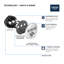 Ensemble de garniture de robinet thermostatique de douche à trois fonctions Grohe Grohtherm-44388657