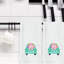 Ensemble de 2 essuie-mains de Pâques en coton brodé avec un lapin de Pâques et un camion de bain