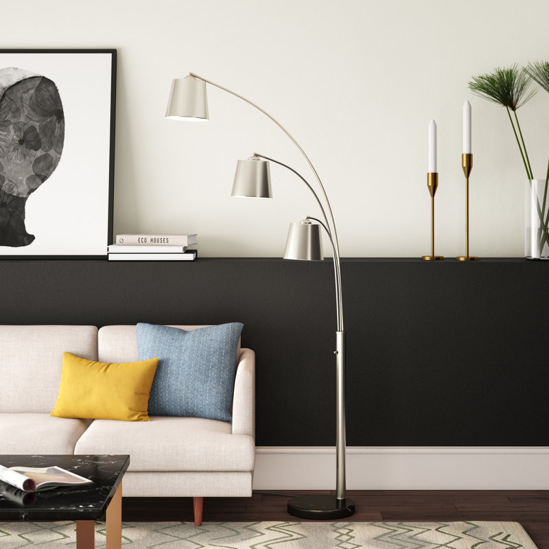 Aada 76.5'' Tree Floor Lamp, E27 Type A 60W, Silver