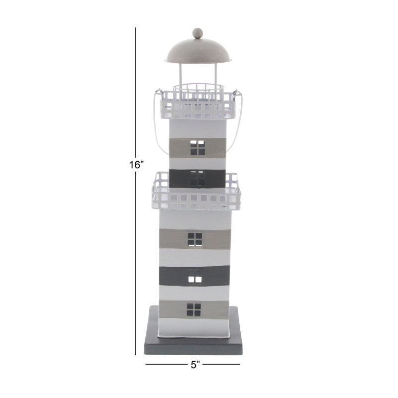 16'' H Metal Tabletop Lantern