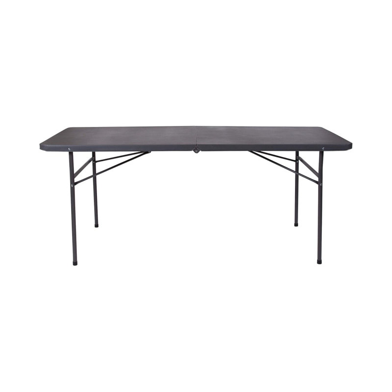 Rectangular Plastic Folding Event Table With Carrying Handle, Portable Banquet Table