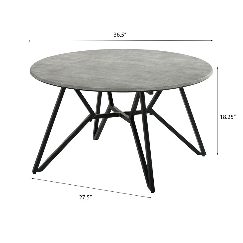 Ensemble de table basse et de table d'appoint 2 pièces Garfield