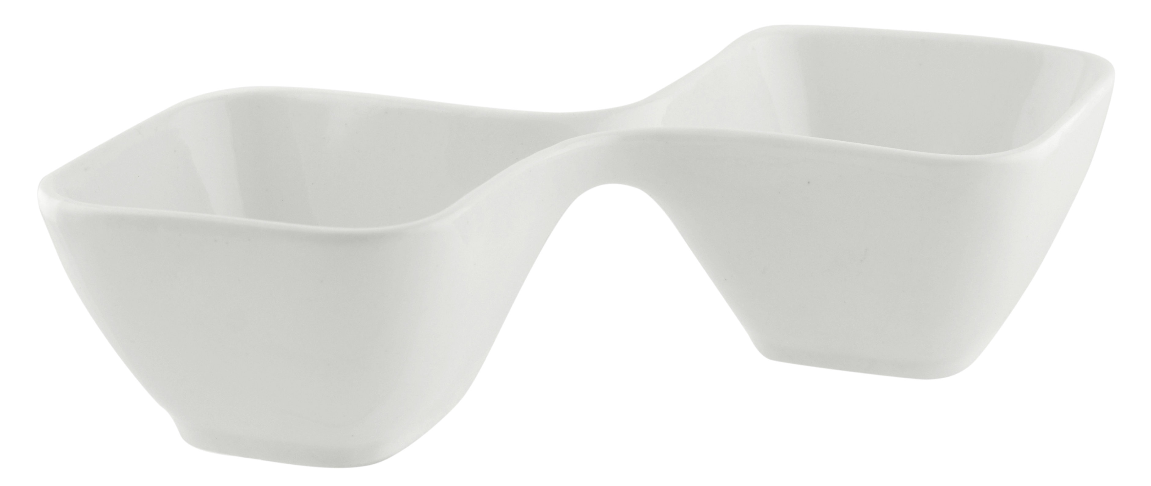 10 Strawberry Street Whittier 7 Square Bowl in White (Set of 4