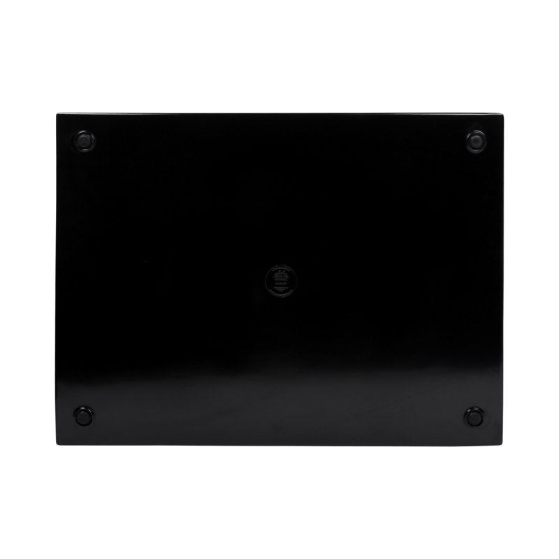 Elite Global Solutions Melamine Platter, Black, 0.5" H x 18" W x 13.5" D
