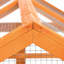 Poulailler PawHut, grand poulailler en bois, conception combinable avec perchoirs et portes pour l'extérieur, arrière-cour, ferme, 4,6 pi x 2,8 pi, orange-269958652