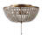 Ohlone Farmhouse Wood Beaded/Metal LED Flush Mount-123703378-70777070
