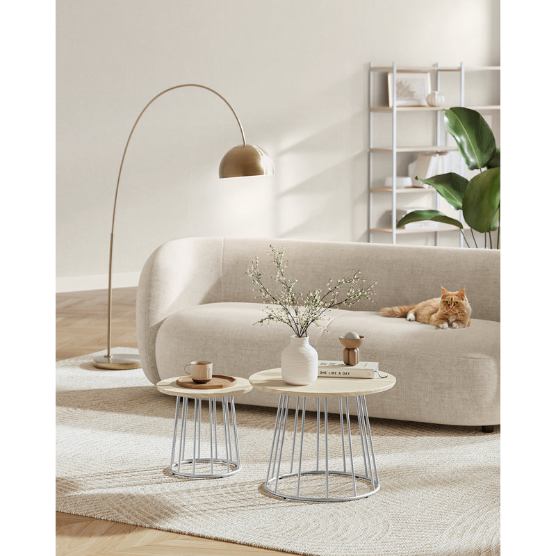 Almiro Frame Coffee Table, Natural Beige