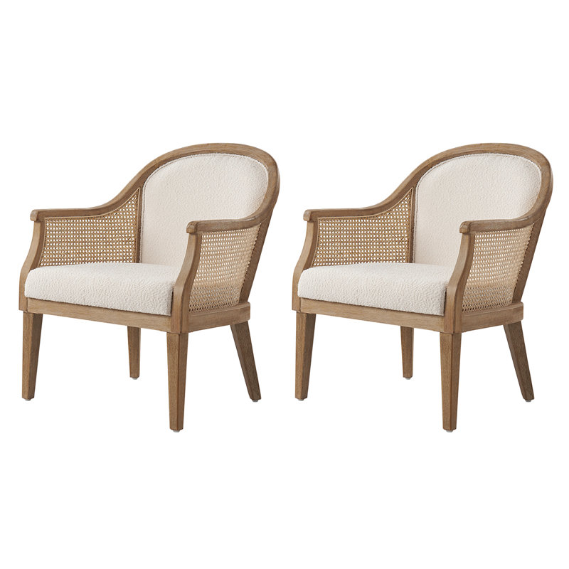 Upholstered Armchair, Ivory