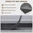 FLYFISH 6" x 36" Peel and Stick Floor Tiles, 1.2 mm Thick Vinyl Flooring, 36 Tiles, Black Grain-124605471
