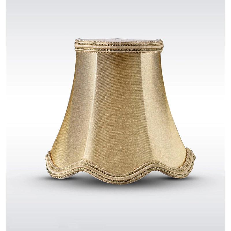 11cm H Silk Bell Lamp Shade ( Clip On ), Gold