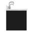 Meuble-lavabo double rectangulaire 60 po avec comptoir à quartz blanc Carrara de 1,5 po Mulloy-886933506-886933507