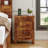 Nightstand With Charging Station, Farmhouse End Table-1597379606