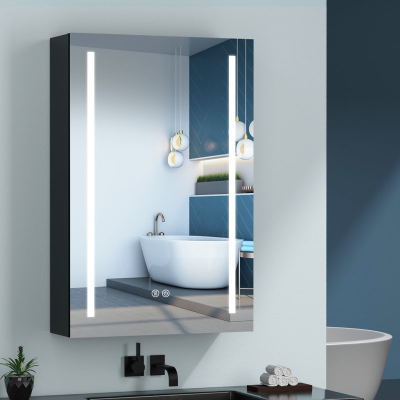 Armoire pour pharmacie avec miroir à fixation en surface l 20 po x H 30 po Wira, Droite