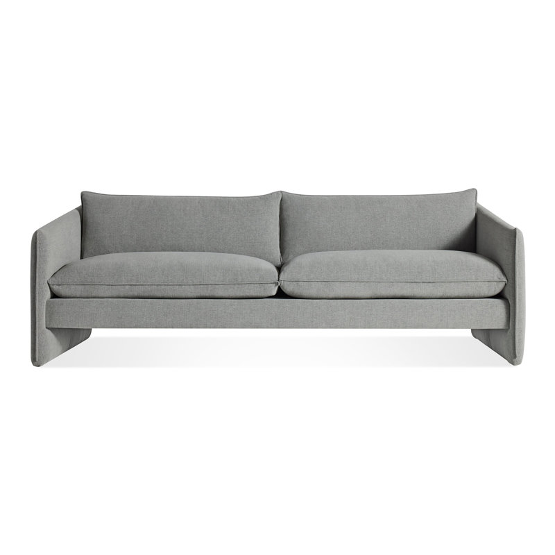 Canapé Softmore, H 34 po x l 96 po x P 40 po, Polyester gris bleu Kvadrat