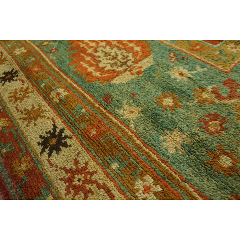 Antique Large Donegal - Arts & Crafts Ireland Knotted Rug