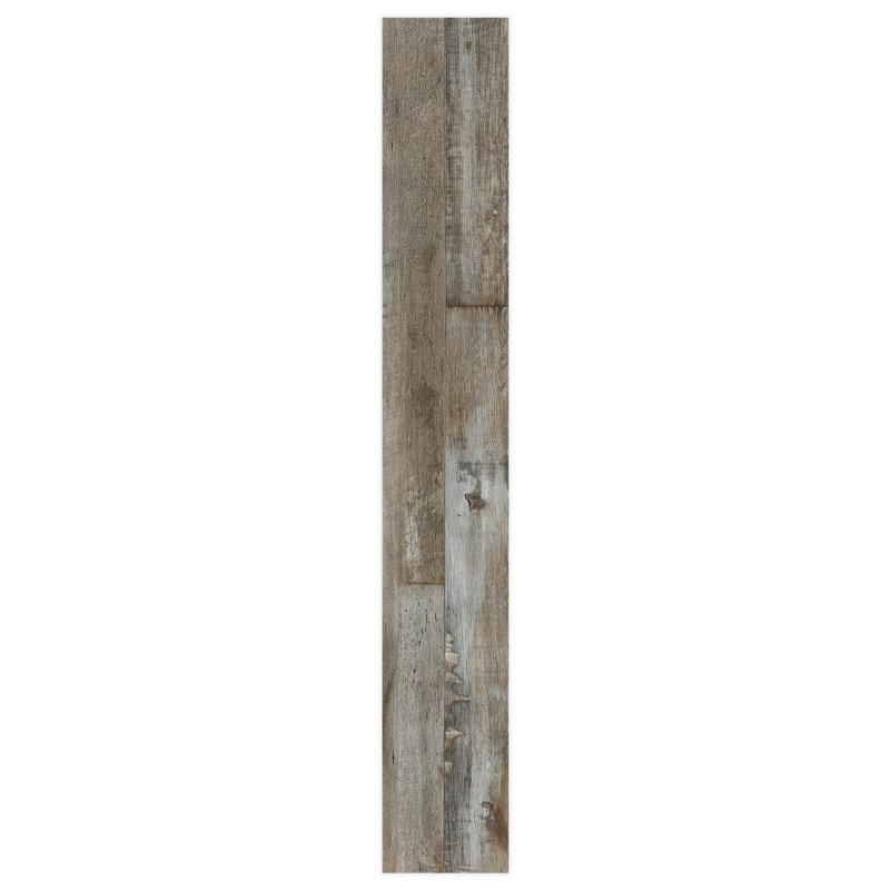 2.5mm Thick 7.25'' W x 48'' L Oak Vinyl Plank, Mixed Beachwood