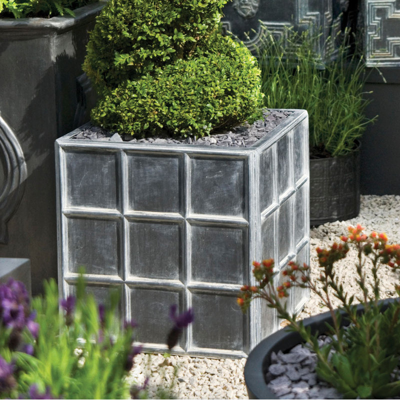 Handmade Pot Planter, 100 cm H x 100 cm W x 100 cm D, Antique Faux Lead