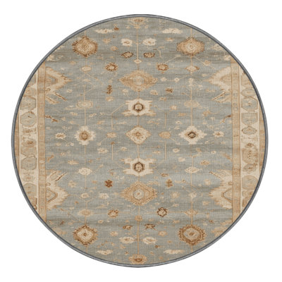 Machine Washable Afyon Grey Area Rug