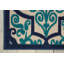 Tapis bleu marine à motif géométrique Miraloma-956998119