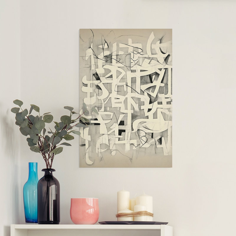 ABSTRACT Series CMX - Impression sur toile seulement - NON-CADRE, H 48 po x l 32 po