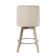 Arleine Swivel Upholstered Counter Stool with Solid Wood Frame