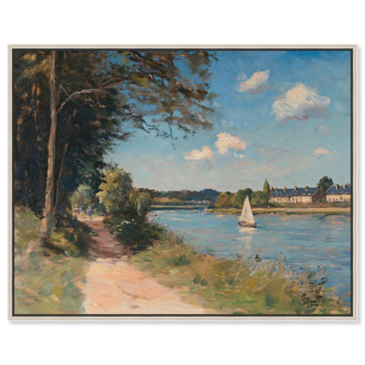 «Monet Walk in The Park Canvas Vintage Landscape» par Art Remedy